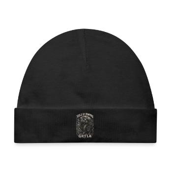Isländische Weihnachtsfolklore Grýla - Baby Premium Organic Mütze - Schwarz - Vorne