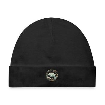 Wildblumen am Manatee Lake - Baby Premium Organic Mütze - Schwarz - Vorne