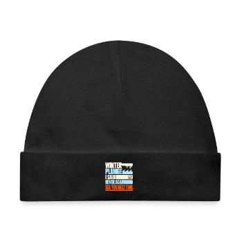 Winter Sprung Kaltwasser-challenge Schwimmfinisher - Baby Premium Organic Mütze - Schwarz - Vorne