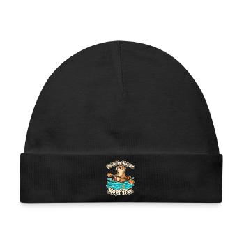 Paddeln Kajak Kanu SUP Paddler Wassersport - Baby Premium Organic Mütze - Schwarz - Vorne
