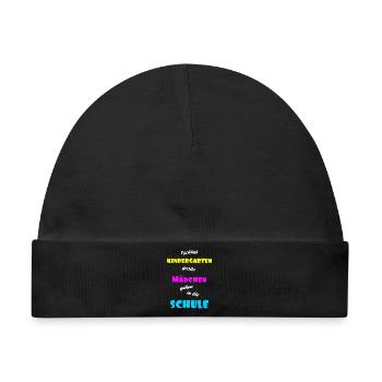 Einschulung Maedchen - Baby Premium Organic Mütze - Schwarz - Vorne