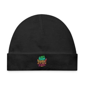 Einschulung - Baby Premium Organic Mütze - Schwarz - Vorne