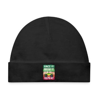 RC Modell Auto - Baby Premium Organic Mütze - Schwarz - Vorne