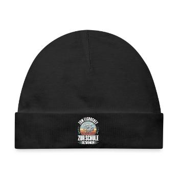 Eishockey - Baby Premium Organic Mütze - Schwarz - Vorne