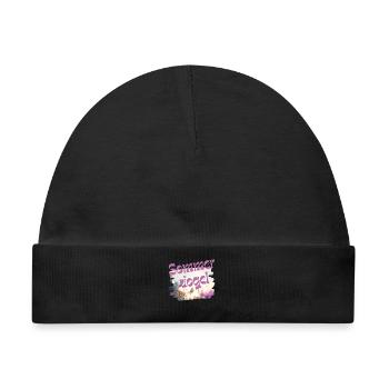 Sommervogel - Schmetterling - Wortschätze - Baby Premium Organic Mütze - Schwarz - Vorne