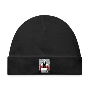 Anonymous Hacker - Baby Premium Organic Mütze - Schwarz - Vorne
