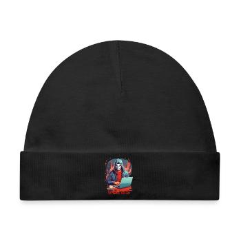 Anonymous Hacker - Baby Premium Organic Mütze - Schwarz - Vorne
