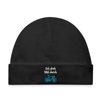 Rad Durchdrehen Fahrrad Rennrad Klima Umwelt Hobby - Baby Premium Organic Mütze - Schwarz - Vorne