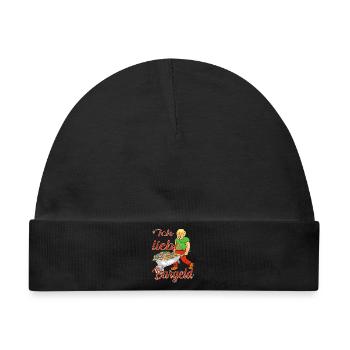 Bargeld Geld - Baby Premium Organic Mütze - Schwarz - Vorne