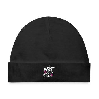 Art survival - Baby Premium Organic Mütze - Schwarz - Vorne