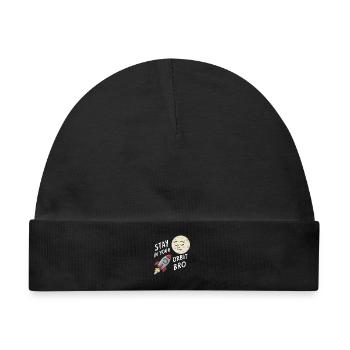 Stay in Your Orbit, Bro - Baby Premium Organic Mütze - Schwarz - Vorne