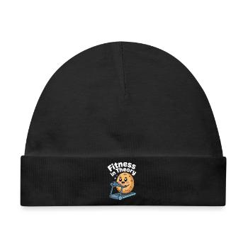 Fitness Kartoffelpuppe Cartoon Design - Baby Premium Organic Mütze - Schwarz - Vorne