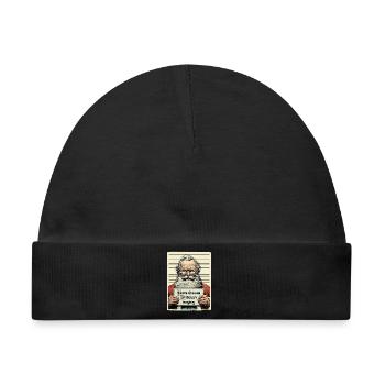 Santa Verhaftet - Baby Premium Organic Mütze - Schwarz - Vorne