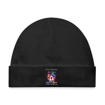 Maler Geschenk - Lustiger Maler Spruch  - Baby Premium Organic Mütze - Schwarz - Vorne