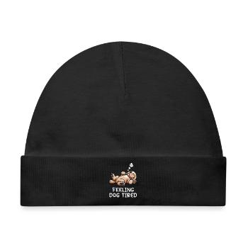 Feeling Dog Tired Cocker Spaniel Cockerhund Cocker - Baby Premium Organic Mütze - Schwarz - Vorne