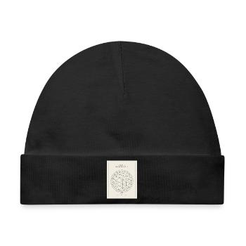 Geodesische Sphäre Geometrie Muster - Baby Premium Organic Mütze - Schwarz - Vorne