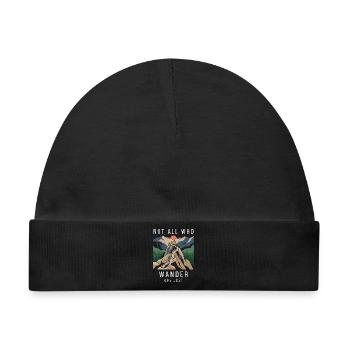 Trailrunning. Nicht alle, die wandern, sind verloren - Baby Premium Organic Mütze - Schwarz - Vorne