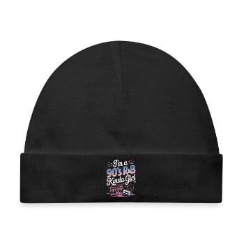 Ich bin ein 90er-Jahre-R&B-Mädchen-Retro-Mädchen - Baby Premium Organic Mütze - Schwarz - Vorne