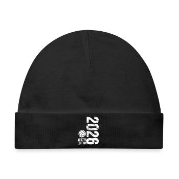 Volleyball Meister Shirt 2026, weiß,  Badelatschen - Baby Premium Organic Mütze - Schwarz - Vorne