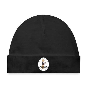 Erdmännchen Triangel Musiker Geschenk - Baby Premium Organic Mütze - Schwarz - Vorne