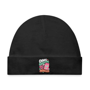 Chaos Gardening ohne Manager - Baby Premium Organic Mütze - Schwarz - Vorne