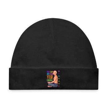 Ruhe bewahren - Chakren ausrichten - Baby Premium Organic Mütze - Schwarz - Vorne