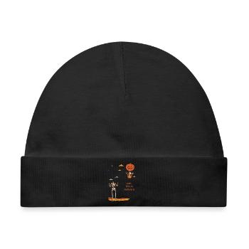 Nun, das ist das peinliche Halloween des kopflosen Skeletts - Baby Premium Organic Mütze - Schwarz - Vorne