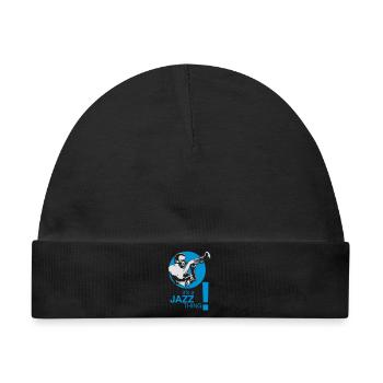 Jazz thing - Baby Premium Organic Mütze - Schwarz - Vorne