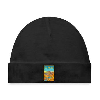 El Paso Skyline Retro - Baby Premium Organic Mütze - Schwarz - Vorne
