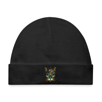 Kosmische Katze - Baby Premium Organic Mütze - Schwarz - Vorne