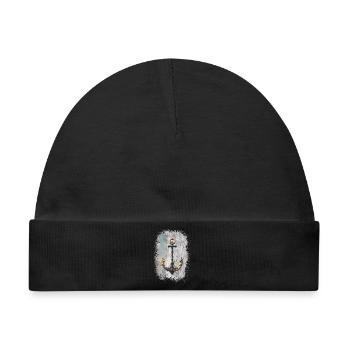Anker Tattoo Seilkunst - Baby Premium Organic Mütze - Schwarz - Vorne