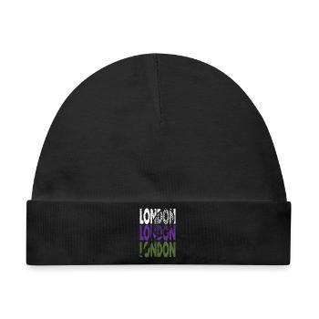 Tennis Shirt London Grand Slam Turnier Design - Baby Premium Organic Mütze - Schwarz - Vorne