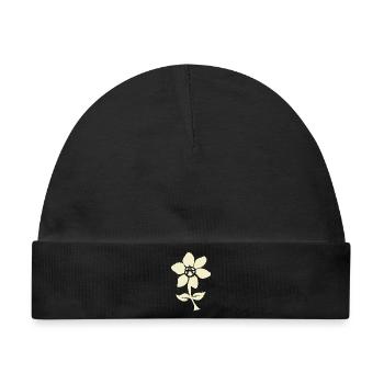 Anarchistische Blume - Baby Premium Organic Mütze - Schwarz - Vorne