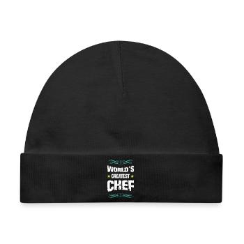 Weltbester Chef - Baby Premium Organic Mütze - Schwarz - Vorne