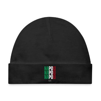 Neapel Italien, Souvenir von Neapel - Baby Premium Organic Mütze - Schwarz - Vorne