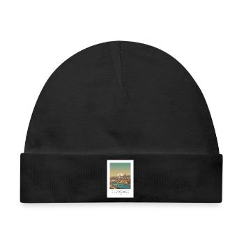 Abenddämmerung über Florenz Dom - Baby Premium Organic Mütze - Schwarz - Vorne