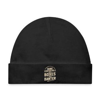 Mit Boxen wohler als mit Geplänkel - Baby Premium Organic Mütze - Schwarz - Vorne