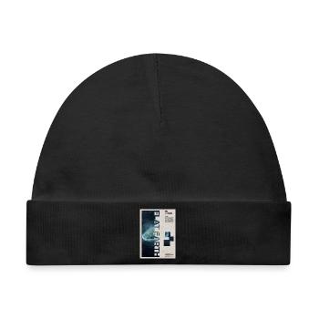 Flacherde-Theorie Moderne Kunst - Baby Premium Organic Mütze - Schwarz - Vorne