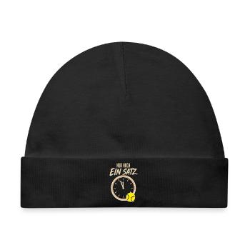  Nur noch ein Satz Retro Tennis Spruch Vintage - Baby Premium Organic Mütze - Schwarz - Vorne