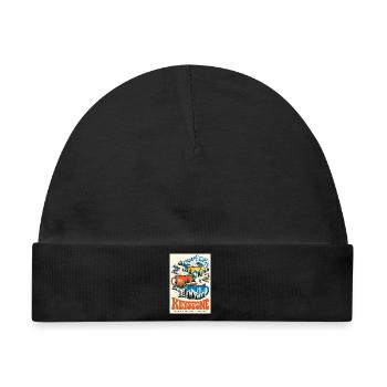 Entdecken Sie Keystone Colorado Retro Mountain Escape - Baby Premium Organic Mütze - Schwarz - Vorne