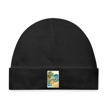 Erleben Sie Gili Islands Indonesien Retro Tropical - Baby Premium Organic Mütze - Schwarz - Vorne