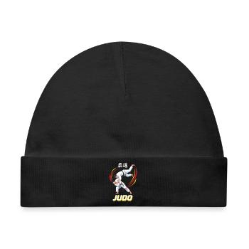 Judo Schulterwurf Kampfkunst - Baby Premium Organic Mütze - Schwarz - Vorne