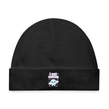 I eat Uranus – kawaii Planet - Baby Premium Organic Mütze - Schwarz - Vorne