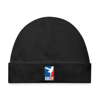 Breakdance B-Boy Streetdance Design Hip Hop Dance - Baby Premium Organic Mütze - Schwarz - Vorne