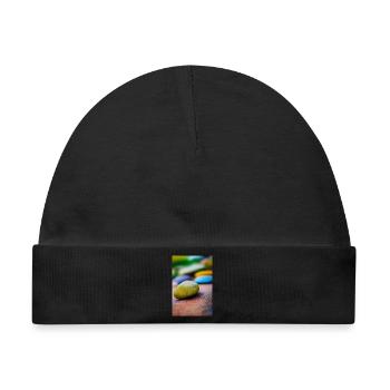 Bunte Steine - Baby Premium Organic Mütze - Schwarz - Vorne