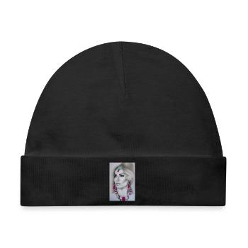 Frau mit Schmuck - Baby Premium Organic Mütze - Schwarz - Vorne