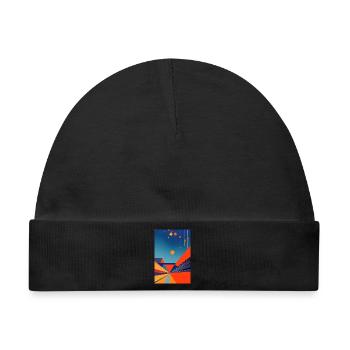 Abstrakte Kunst - Baby Premium Organic Mütze - Schwarz - Vorne
