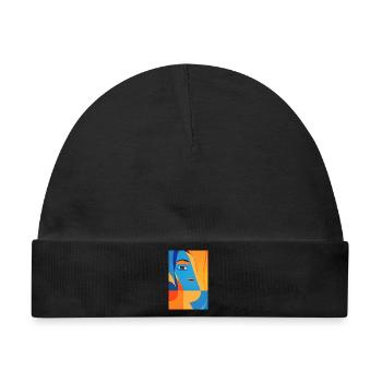 Abstrakte Kunst - Baby Premium Organic Mütze - Schwarz - Vorne