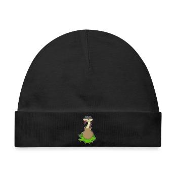Schlange Vase - Baby Premium Organic Mütze - Schwarz - Vorne