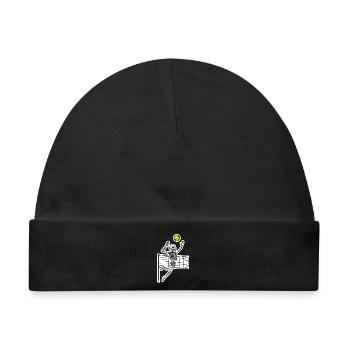 Volleyball-Skelett-Spike - Baby Premium Organic Mütze - Schwarz - Vorne